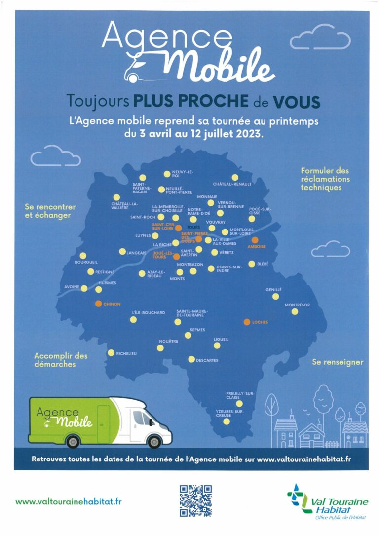 Lire la suite à propos de l’article L’AGENCE MOBILE VAL TOURAINE HABITAT SILLONNE LES ROUTES DU DÉPARTEMENT