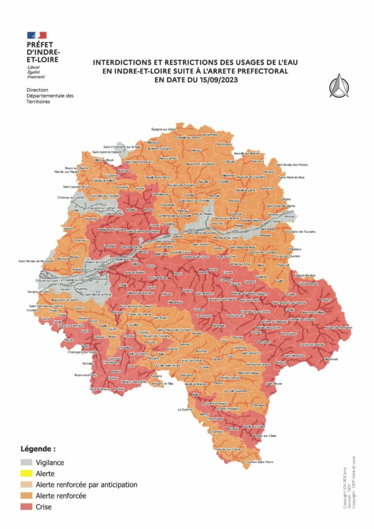 Lire la suite à propos de l’article RESTRICTIONS DES USAGES DE L’EAU