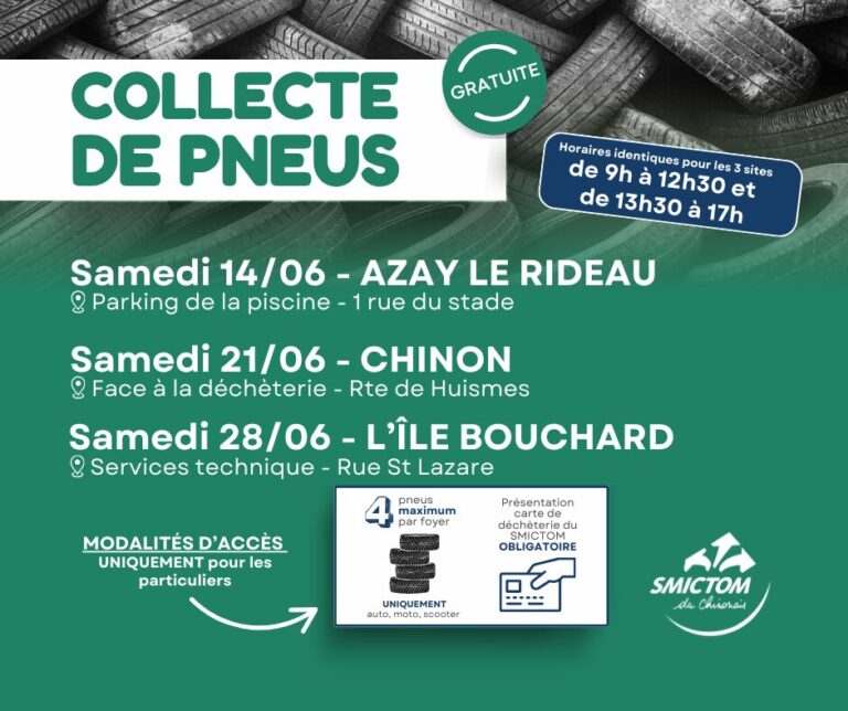 Lire la suite à propos de l’article COLLECTE DE PNEUS